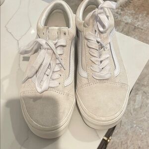 White Suede Sneakers